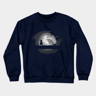 Alice and the Moon Crewneck Sweatshirt